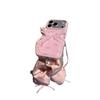 ins autumn and winter leather full screen bow mobile phone case is suitable for Apple 17promax/16 anti-drop case protection