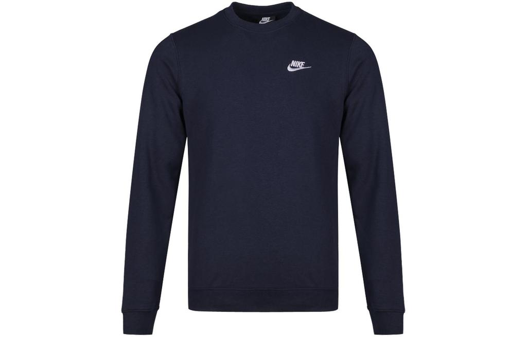 Nike Толстовки Мужские Синие С Круглым Вырезом Умеренно Обычные 804343-451