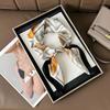 70cm Square Silk Scarf Women Thin Lightweight Korean Style Neck Wrap Fashion Accessory
