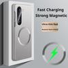 Для Magsafe Магнитный Гальванический Чехол для Samsung Galaxy Z Fold7 Fold6 Fold5 Fold4 Fold3 Матовый Жесткий ПК Беспроводная Зарядка Чехол
