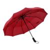 Fully Automatic Open Strong Frame Triple Folding Large Windproof Rain Umbrella