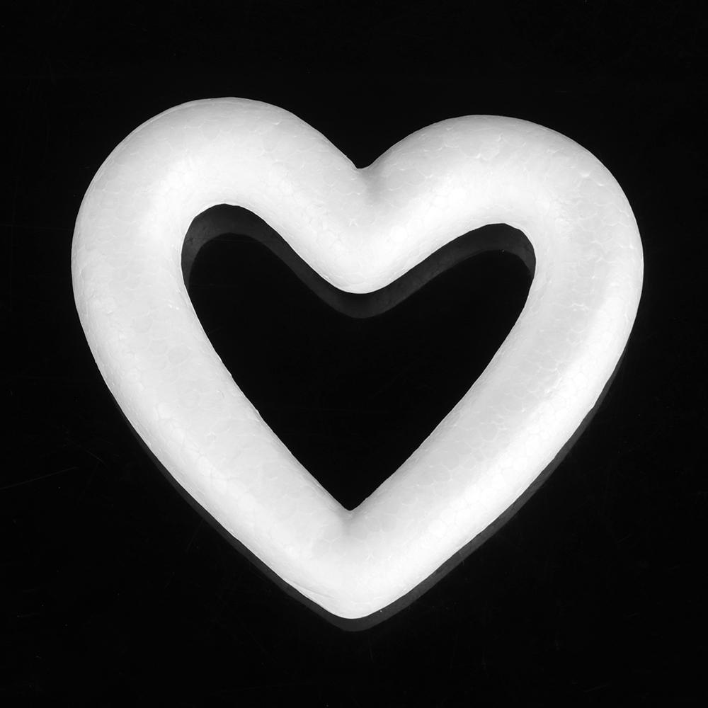 New Wedding Decor Hollow Valentine's Day Party Decoration White Craft Balls Heart Foam Mould
