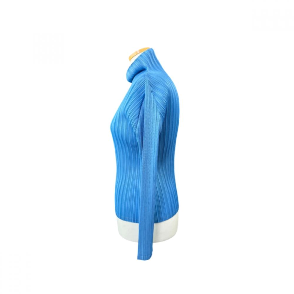 La ViTa Junko PleaTed High Neck T 3 Line lswTs005