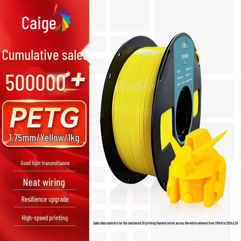 CaiGE 1.75мм PETG Филамент для 3D-принтера CN-вилка (адаптер в комплекте)