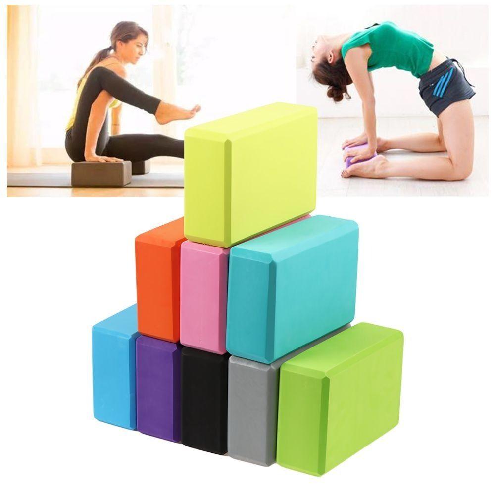 Non-Slip Sports Stretching EVA Exercise Pilates Fitness Equipment Yoga Block Brick Gym Foam