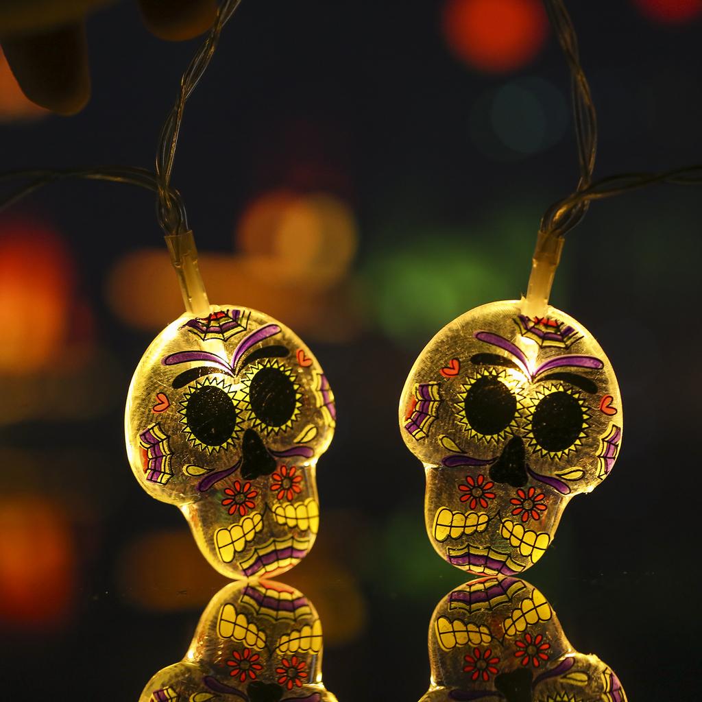 Halloween String Lights Holiday Decorative Lights String Lamp Atmosphere Halloween Decoration Light