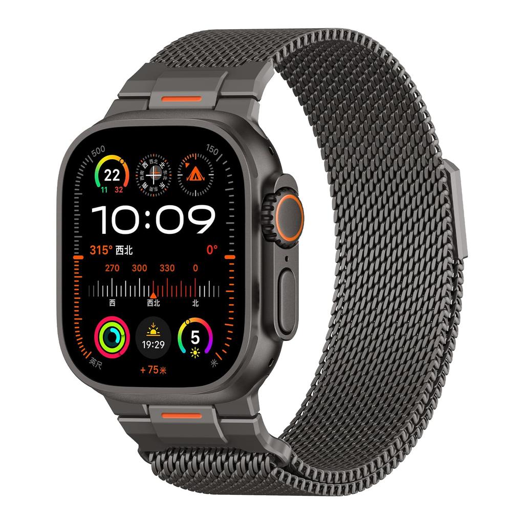 Для Apple Watch Ultra2 3 Ремешок 49 мм 46 мм 44 мм 41 мм 45 мм 42 мм 40 мм Миланская петля Браслет iWatch Серия 11 10 9 8 7 se Металлический ремешок