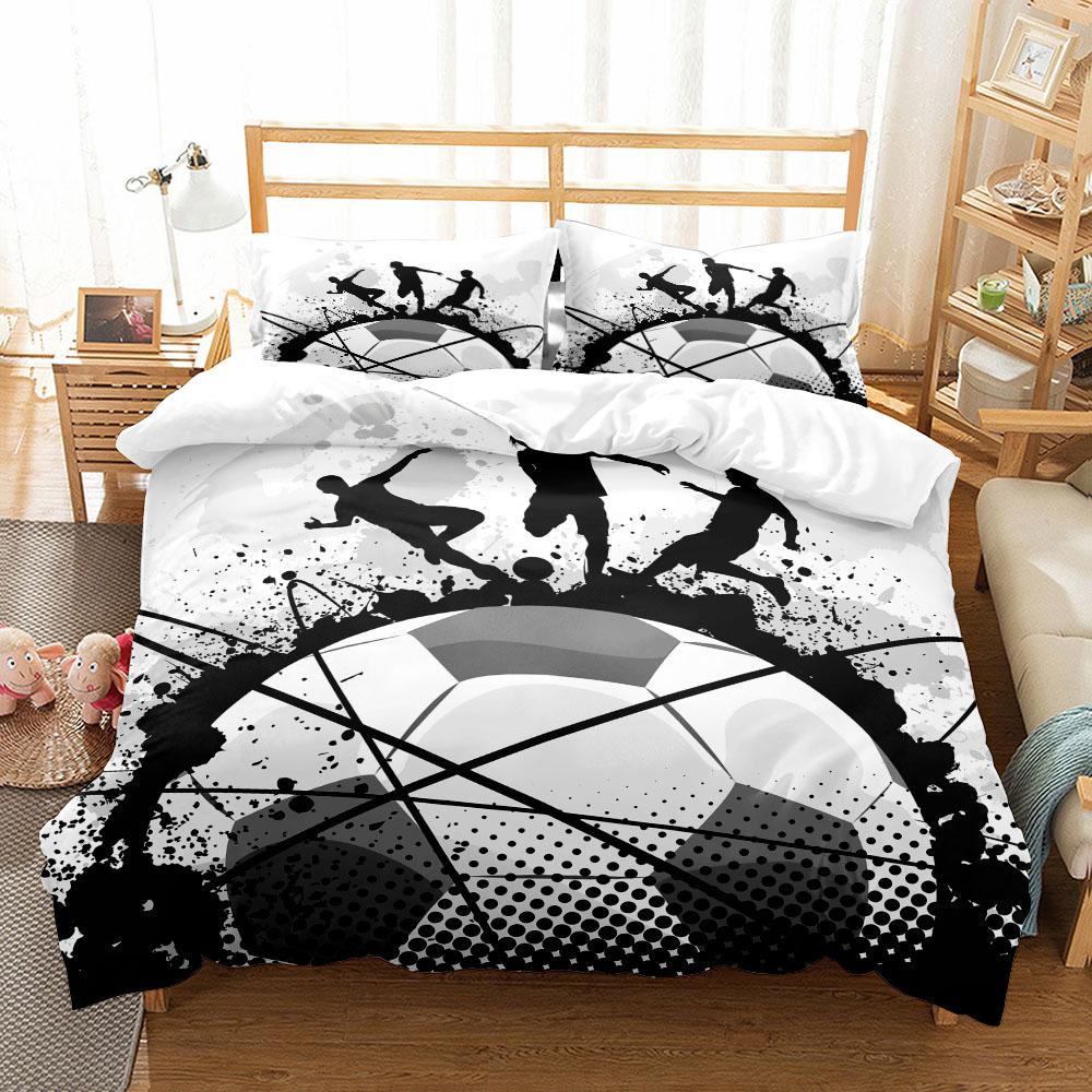 Комплект постельного белья Passate Soccer Ball Duvet Cover King Queen Double Full Twin Single Size Boys