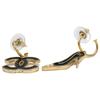 CHANEL 02A Coco Pumps Heel Earrings earring Black / goldUsed