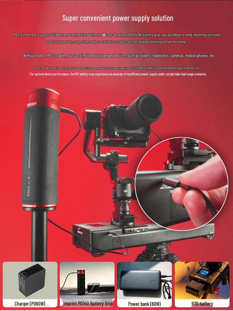 8iFootage Mark Shark Nano Gen 2 Electric Slider with DJI Stabilizer & Face Tracking