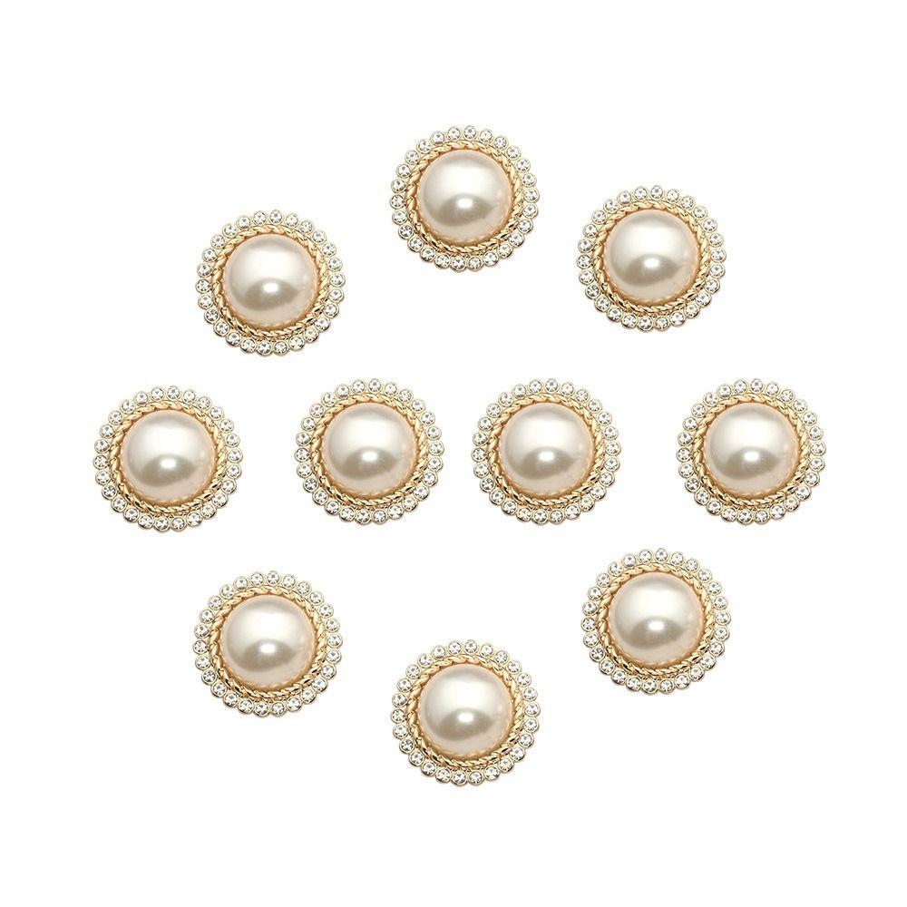 Handmade Needlework DIY Shiny Rhinestone Sewing Accessories Shirt Buttons Pearl Clothing Buttons