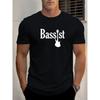 Bassist Guitar Graphic T-Shirt,Soft Breathable & Fade-Resistant, Classic Fit for Daily Casual Wear