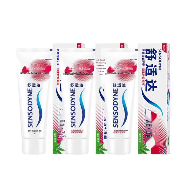 Sensodyne Зубная паста Fresh Tea Scent с защитой от кариеса и чувствительности 3x100 г