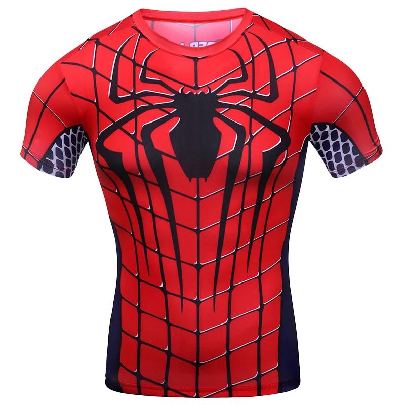 Fun Spider Pattern 3D Printed T-shirt Classic Movie Role-playing Men's Short Sleeved Top Summer Personalized Fashion Casual Round Neck Streetwear