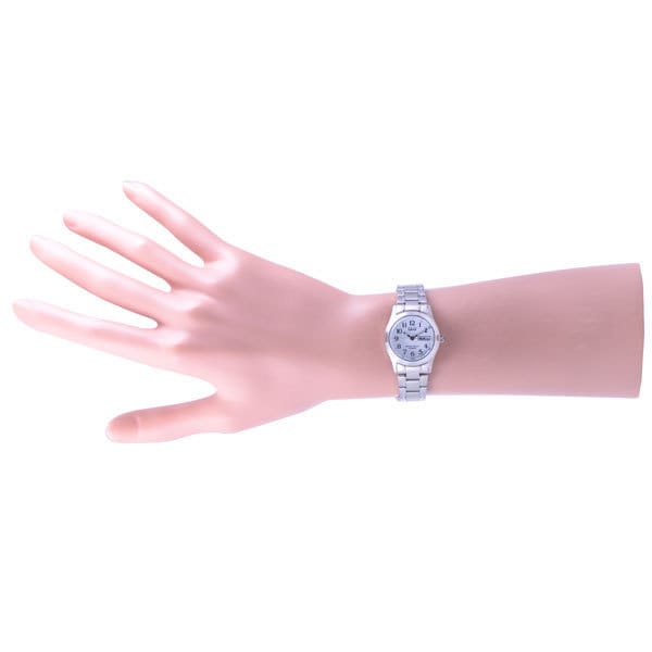 Citizen Женщины W473-204 ( Часы Q&Q Модель из нержавеющей стали) Круглые часы из серебристой нержавеющей стали, аналоговые