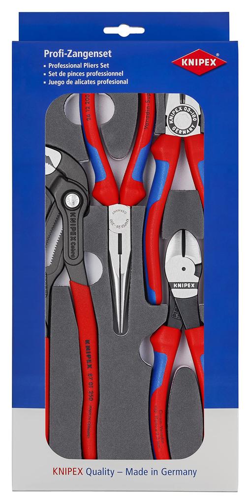 KNIPEX Pliers Set with Urethane 002001V15 Tray,