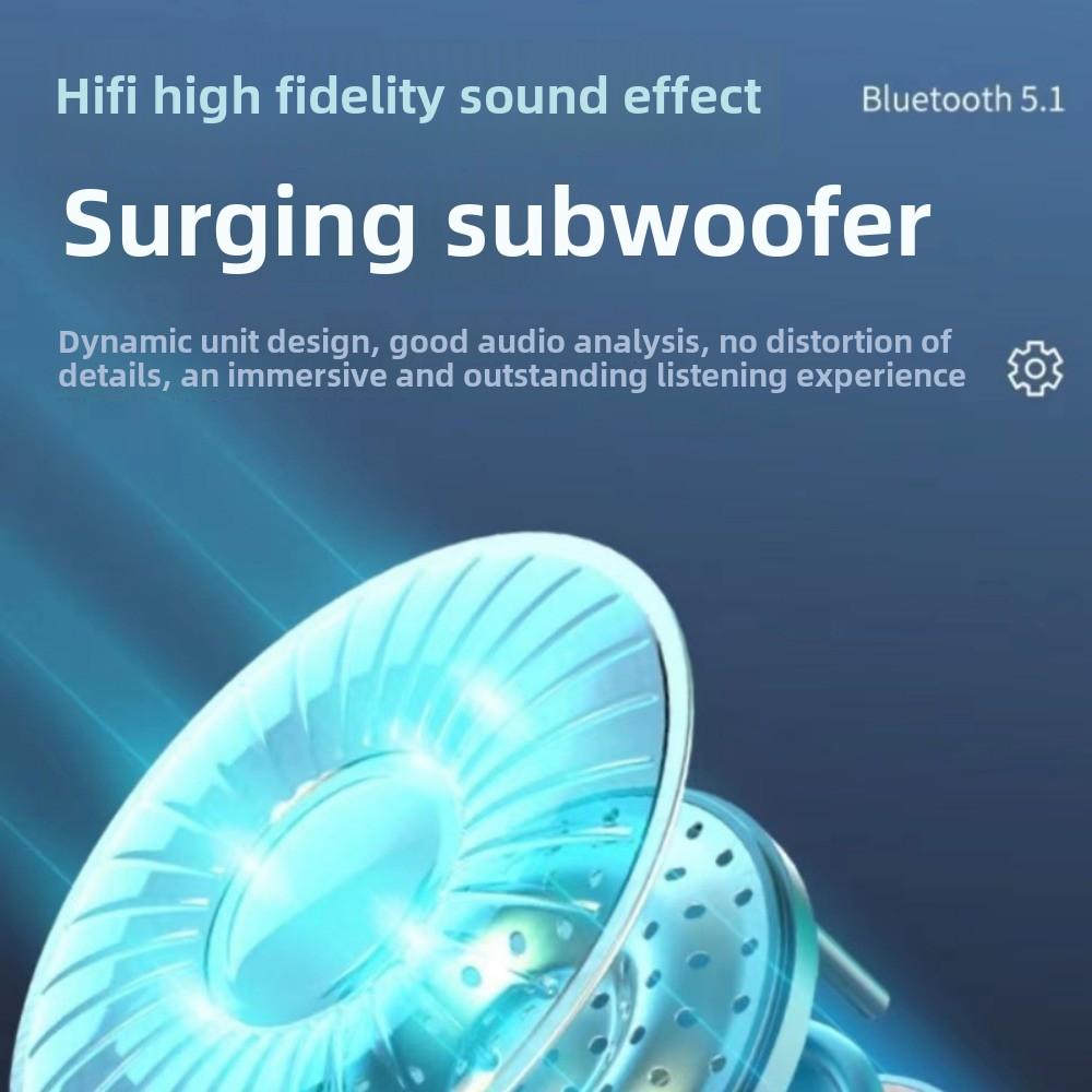 Bluetooth Headset TWS Wireless Mirror Digital Display Touch Charger In-ear Noise-cancelling Headset Factory