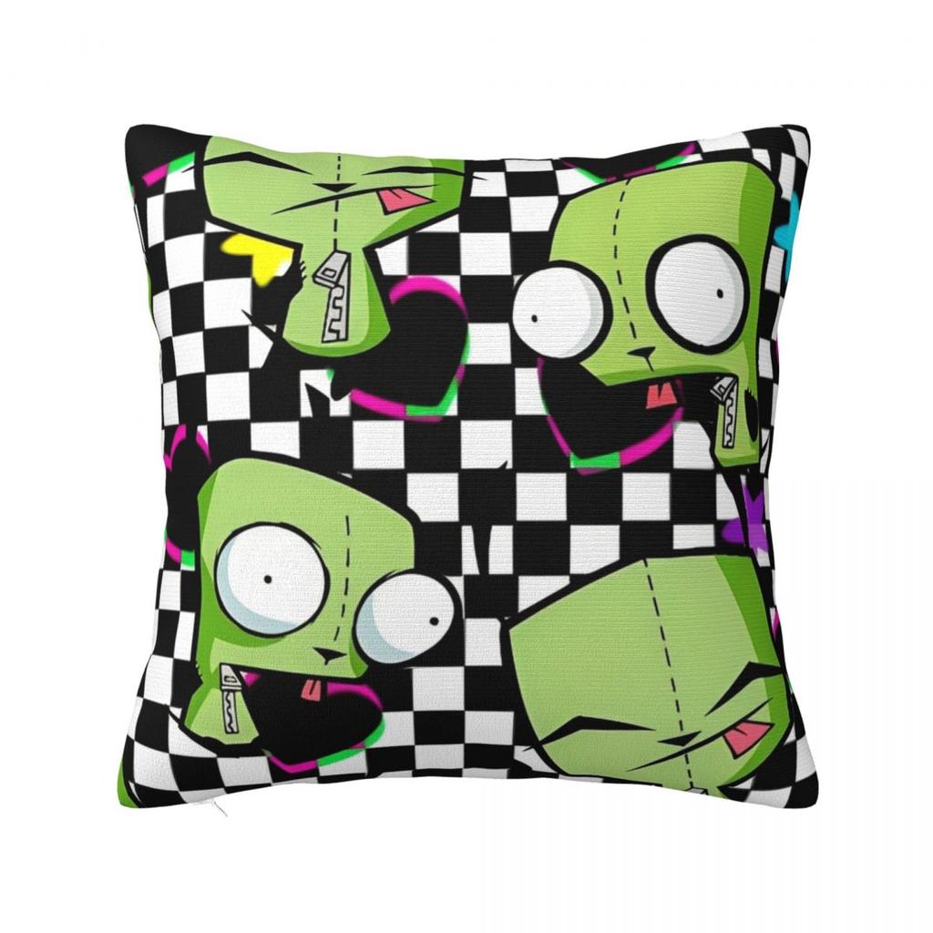 Invaders Zims Gir Wants Tacos Pillow Case Cushion Cover Polyester Decorative Pillowcase For Sofa 45X45Cm