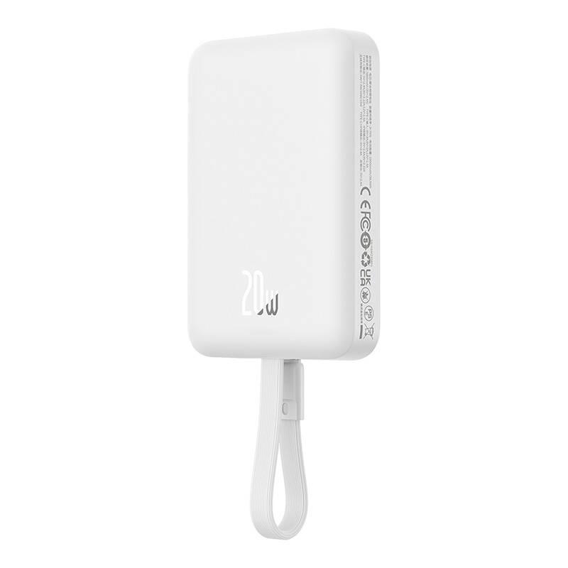 Powerbank Magnetyczny Baseus Magnetic Mini 10000Mah, Lightning 20W Magsafe (Biały)