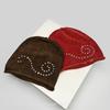 New Men Women American Retro Rivet Stars Knitted Hats Personal Warm Niche Fashion Street Beanies Hip-hop Versatile Loose Casual