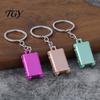 Replica Suitcase Keyring Mini Keychain, Metal Luggage Bag Charm with Rolling Lightweight Decoration Wheels, Travel Themed Backpack Accessories,