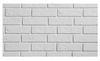 Płytka gipsowa z fugą ścienna  22,2x7,4cm 0,49 m² Biała cegła dekoracyjna do wnętrz