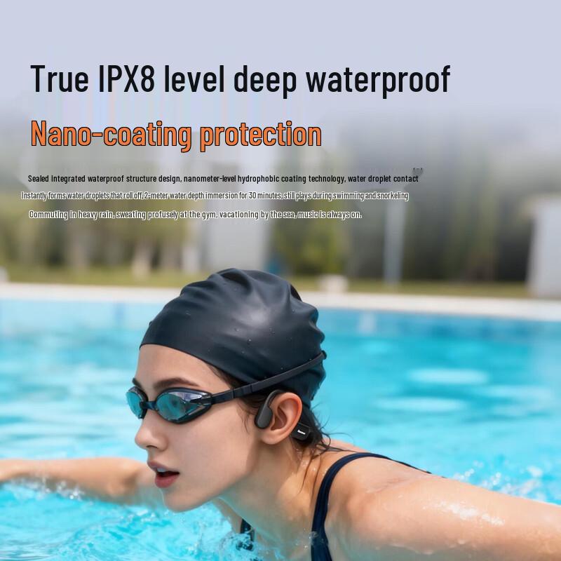 Водонепроницаемые спортивные наушники Newmine с костной проводимостью IPX8
