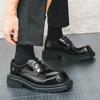 Fashion Men Black Dress Shoes Leather Brogue Shoes for Male Formal Wedding Party Office Shoes Men Oxfords Business Shoes Moccasins Shoes