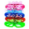 Светящиеся очки, 2026 Светодиодные очки Светящиеся очки 3 режима освещения 2026 Новогодние очки Светящиеся в темноте Товары для вечеринки