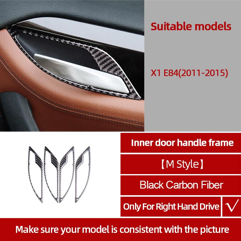 bftws1 For BMW X1 E84 2011-2015 Carbon Fiber Center Console Gear CD Door Panel Trim Sticker Decoration Car Interior Tuning Accessories