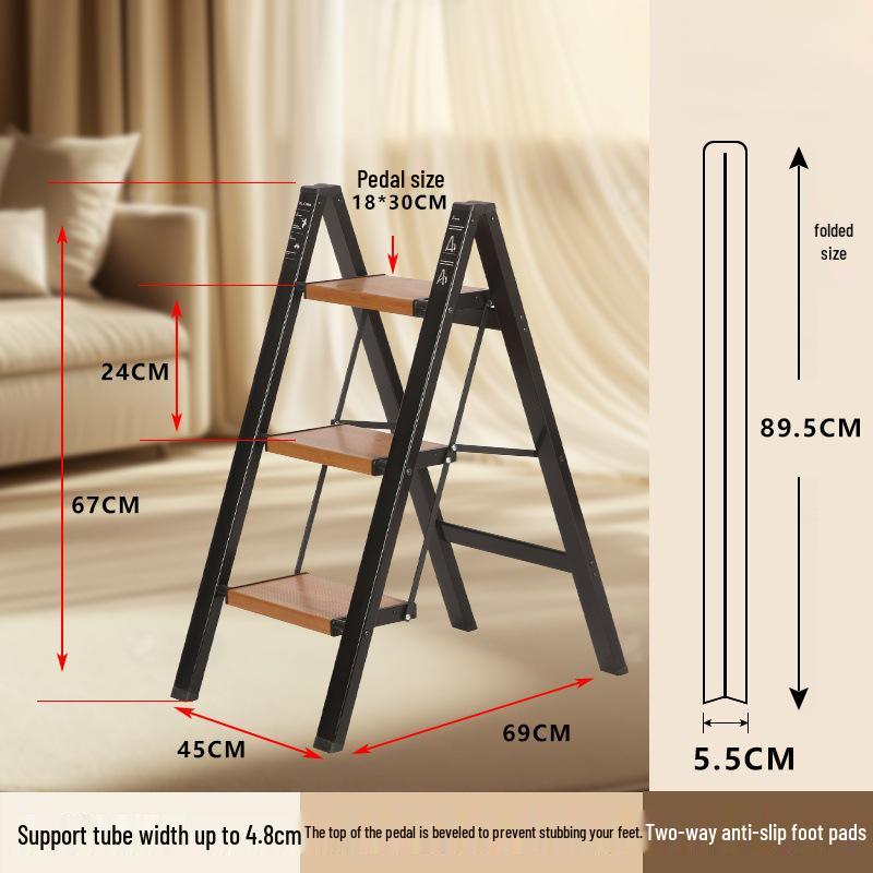 Многофункциональная алюминиевая складная стремянка для использования в помещении/на улице