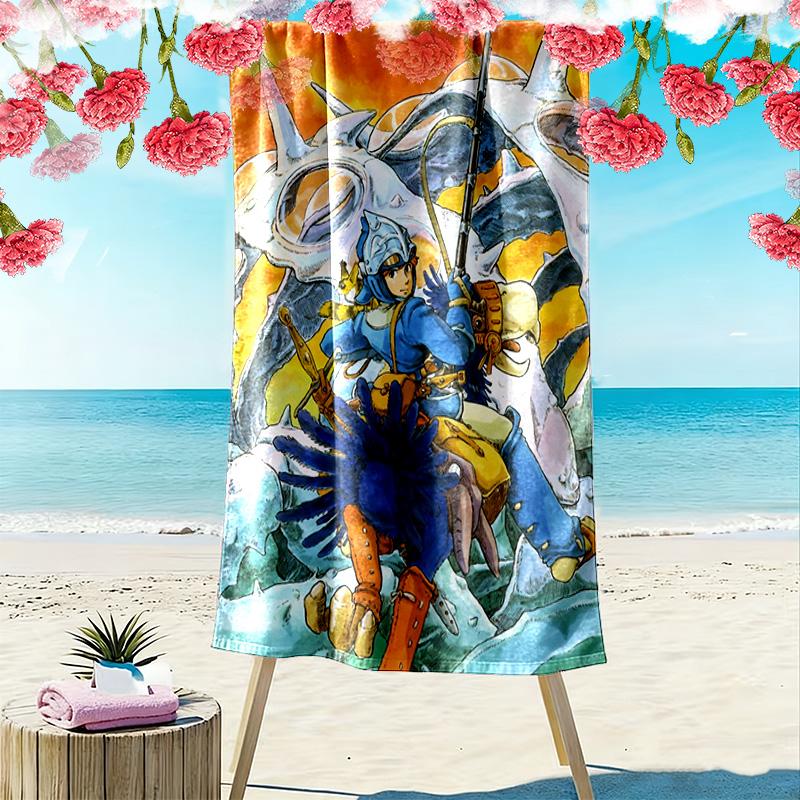 Nausicaä of the Valley of the Wind 2D Flat Print Beach Towel, Large Soft Quick Dry Towel for Beach Camping SwimmingSSTJ0917522
