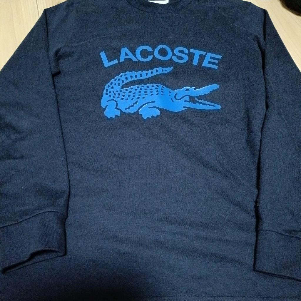 Used LACOSTE Long sleeve cut and sew, long T-shirt, vintage logo print