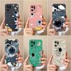 Phone Case For OPPO K10 Pro K3 K5 K7 K9X Narzo 50A Neo 9 Prime Cover Cute Fashion Astronaut Liquid Matte Shockproof Soft Silicone For OPPO Bumper