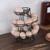 Spiral Egg Rack Spiral Egg Skelter Dispenser Multi-functional Metal Spiral Egg Basket Egg Storage Shelf for Kitchen Countertop