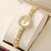 New Watches Women Luxury Fashion Diamond Bracelet Ladies Dress Watch Rhinestone Gold Small Clock Analog Quartz Wristwatch