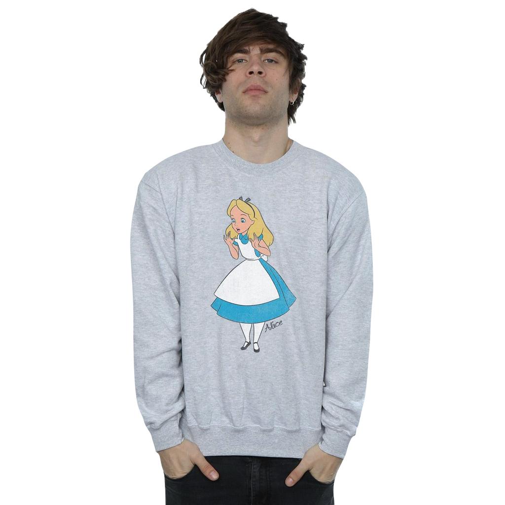 Disney Mens Alice In Wonderland Classic Alice Sweatshirt