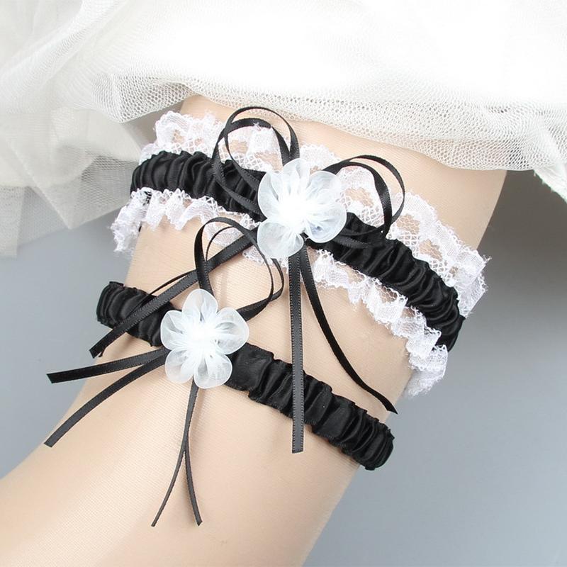 2 шт. свадебные подвязки сексуальный мяч кружева цветы жемчуг вечерние фотографии петля для ног аксессуары