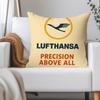 Deutsche L-lufthansa German Pillow Case Applicable Space For Guest Rooms Interiors Cars Office House Decoration