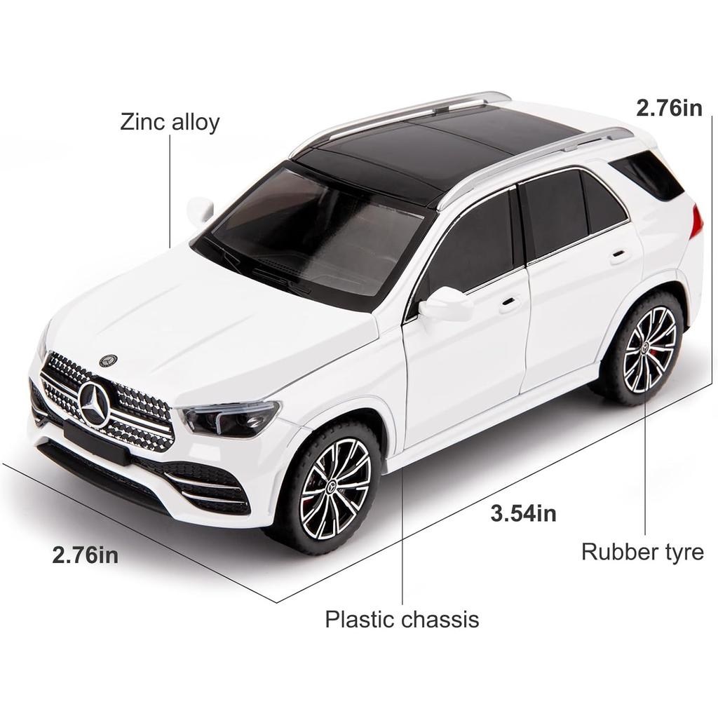 1/24 масштаб, литой игрушечный автомобиль Benz GLE 350 из сплава со звуком и светом, коллекционная модель автомобиля для детей, подарок