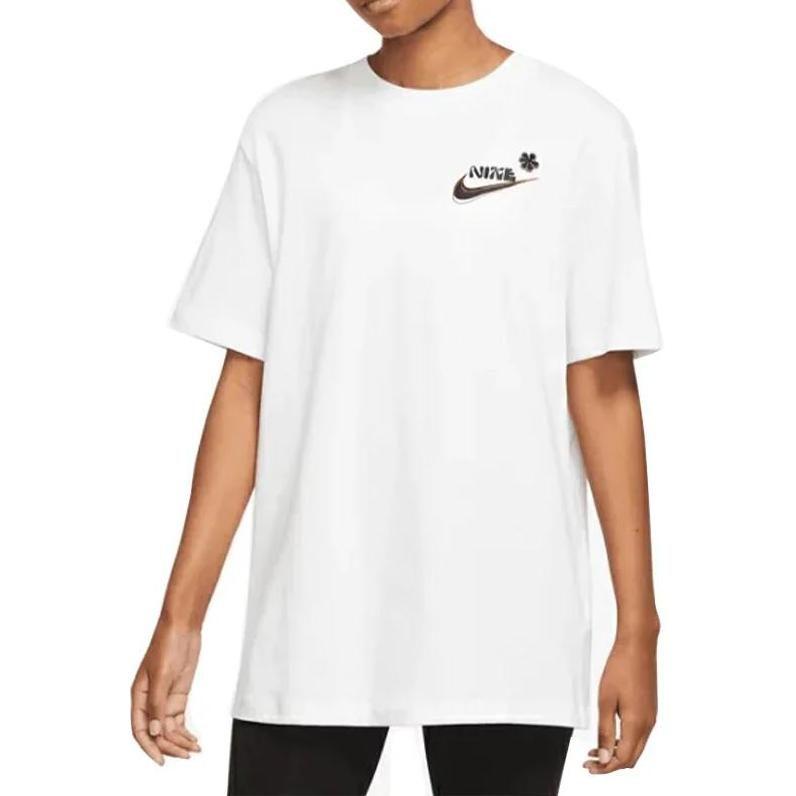 Nike Drop Shoulder Sleeve T Shirt Women's White DR9003-100