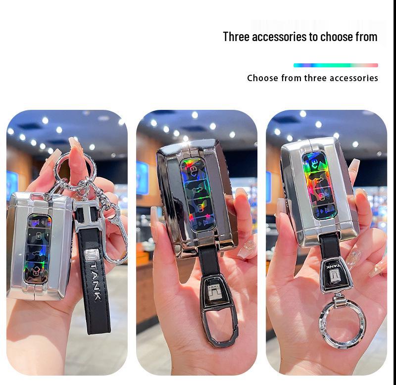 Чехол для ключа 2023 Tank 300: Металлический чехол с полной защитой и пряжкой для 400hi4t Cyber Tank 500