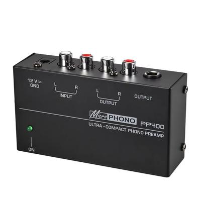 Ультракомпактный фонокорректор с RCA и 1/4-дюймовыми TRS-интерфейсами Предусилитель Phono Preamp PP400