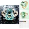 Rings Green Vintage Crystal Fashion Retro Jewelry For Women Gifts