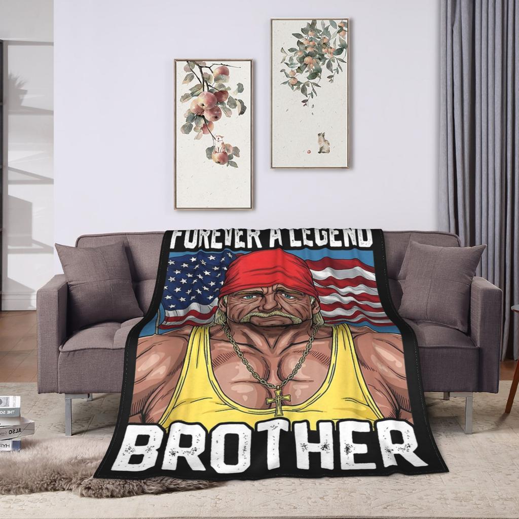 Hulk Hogan Legend Memorial Wrestling Blankets Fleece Winter Multi-function Soft Throw Blanket for Bed Couch Bedspread