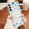 Синий Чехол для Телефона с Рыбой и Китом, Океан, Для Samsung S26 S25 Ultra S24 Plus S22 S23 S21 FE A54 A15 A35 A55 A16 A36 A56 A17 A37 A57 5G, Прозрачный Мягкий Чехол из ТПУ