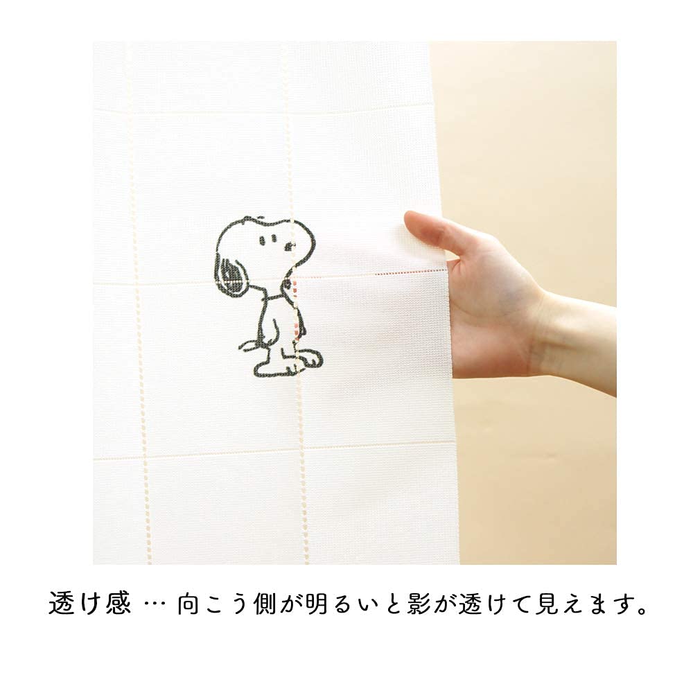 Норен Кобо Снупи Гармошка Комната СНУПИ PEANUTS Ширина 96см х Длина Номер продукта 93889 Занавеска, Подъемная занавеска, Перегородка, Простой, Дизайн, 200см,