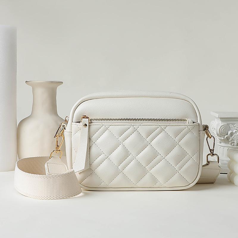 Простая модная и универсальная женская сумка через плечо большой вместимости, женская сумка через плечо с ромбовидным узором, маленькая квадратная сумка, дизайн класса люкс, минималистский
