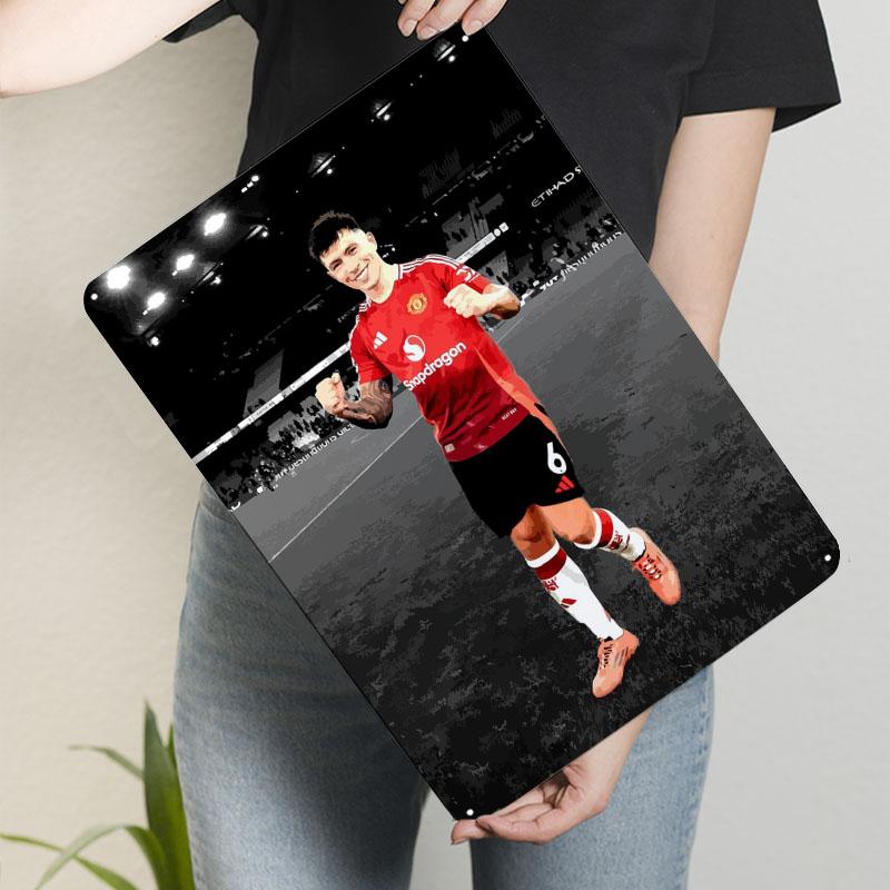 Lisandro Martinez Tinplate Signs Sport Poster Home Decorations Custom Metal Sign for Wall Art Decoration Living Room Decorations