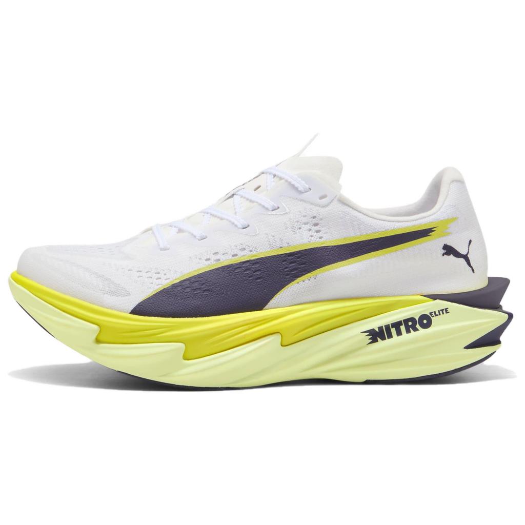 Puma Deviate Nitro Elite 4 Удобные Дышащие и Упругие Гоночные Беговые Кроссовки Женские Белые 312128-06